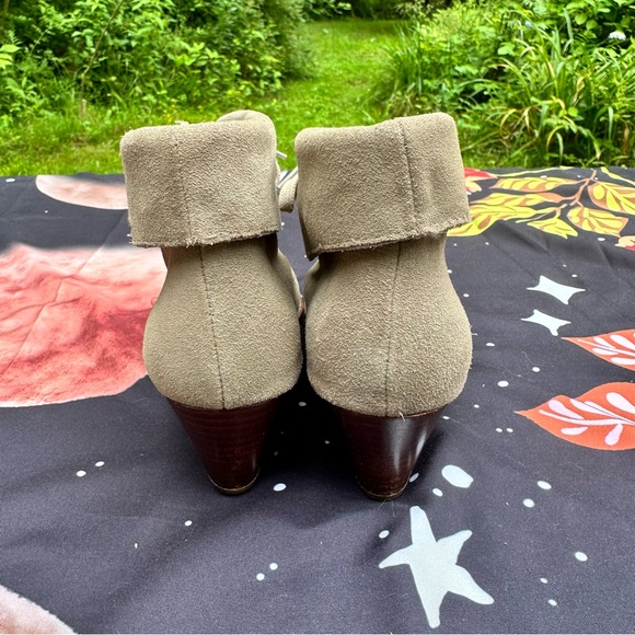 Bass Taupe Suede Heeled Boots - Picture 2 of 6